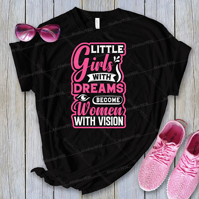 GIRL'S T-SHIRT DESIGN active shirt clothing custom t shirt design girl graphic design illustration shirt tshirt