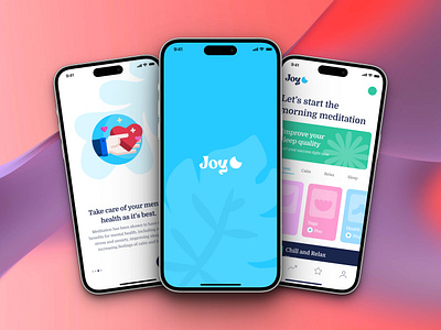 Joy - Mental Health App Design app design design figma graphic design mental health app minimal product design ui ux website
