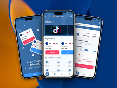 Smart Trading - App design design figma graphic design minimal product design smart trading app design ui website