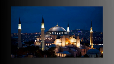 Hagia Sophia Mosque Redesign ayasofya carousel design effect figma hagia sophia istanbul parallax redesign türkiye ui ui design ux ux design website