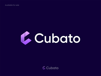 Cubato Logo blockchain branding broker card credit crypto currency exchange finance fintech icon identity logo marketplace nft pay payment stock unused wallet