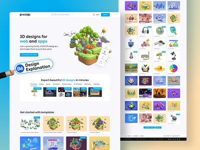 3D designs Landing page 3d 3d art 3d artboard 3d customisation artboard 3d customisation tools concept design explanation figma home page illustration landing page pixmap saas theme