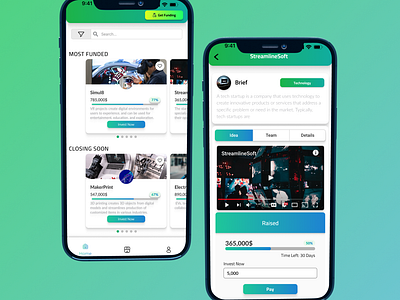 SeedSeeker (a Crowdfunding app) design ui ux