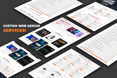 Custom Web Design Services branding landing page ui ui ux web design services