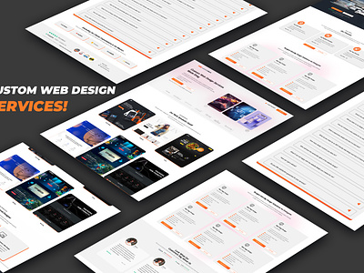 Custom Web Design Services branding landing page ui ui ux web design services