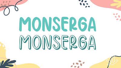 Monserga font font design handwritten letter