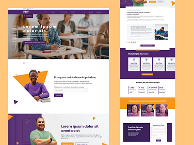 EJA SESI-RS homepage design desktop landing page mobile ui ux web page