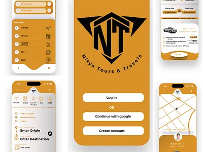 Cab app design travelling ui ux webdesign