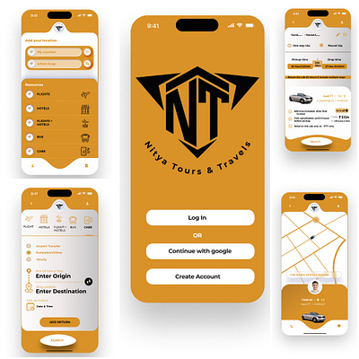 Cab app design travelling ui ux webdesign
