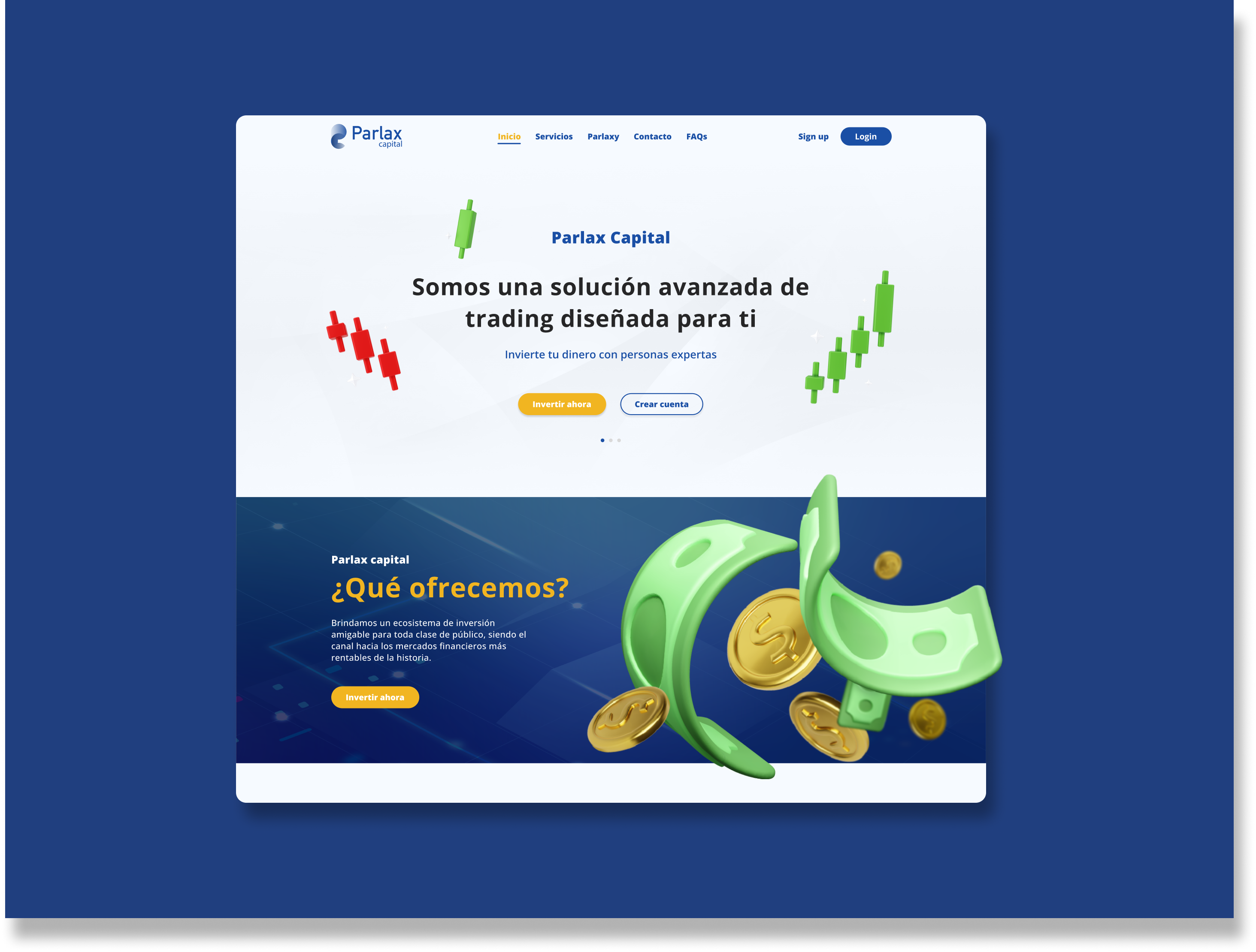 Crypto Landing page interface landing ui ux webdesign