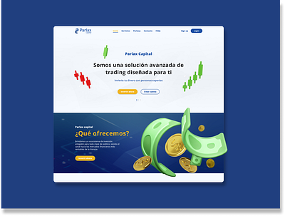 Crypto Landing page interface landing ui ux webdesign