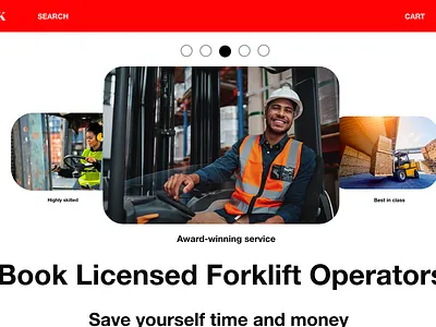 FJORK - Booking App for Licensed Forklift Operators graphic design logo ui ux