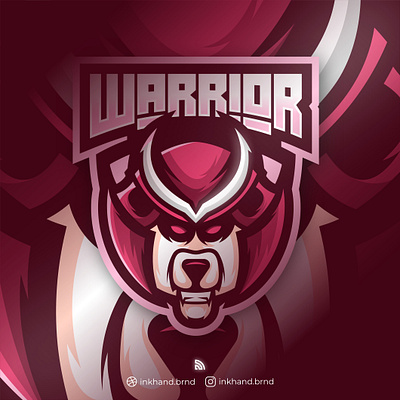 Panda warrior esport logo animation brand brand identity branding design esport gamer gaming graphic design illustration knight logo panda panda logo team vector warrior