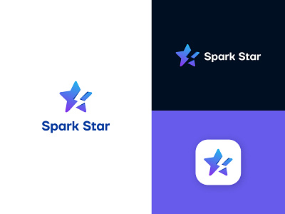 Spark Star Logo Branding Design a b c d e f g h i j k l m o brand mark branding colourful creative creative logo gradient icon logo inspirations logo mark minimal modern o p q r s t u v w x y z portfolio spark logo star logo symbol top logos unused logo visual branding