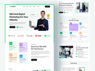 SEO.AGENCY- SEO And Digital Marketing Website agency analysis b2b digital marketing digital marketing agency home pa landing page marketing seo seo agency seo agency website seo home page seo landing page ui uiux web website design