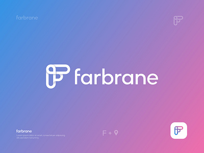 flogo, farbrane logo design app applogo blockchain brand branding design gradient graphic design icon identity illustration lettering logo tracking vector