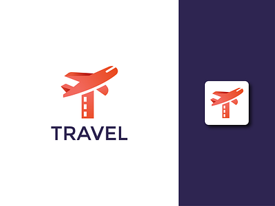 Travel Logo air colorful company creative design logo logodesign modern plane professional tour travel