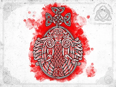 Easter angel angel celtic celticart cross easter egg graphic design illustration irish knot knotwork ornament procreate