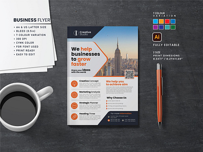 Business To Grow Faster Flyer branding business flyer design creative design creative flyer design design flyer design flyer design templet free download templet flyer graphic design logo mockup flyer new flyer design print design