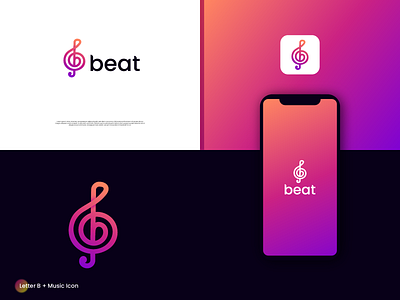 Logo, Logo Design, Modern logo, Brand Identity, Music logo applogo beatlogo branddesigner branding graphic design logo logodesign music musiclogo