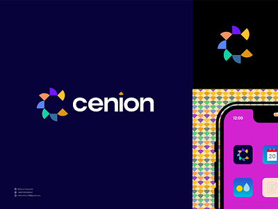 Cenion logo Identity | C logo mark ai logo animation app blue branding clean logo design graphic design icon illustration logo logo designer logo mark minimal logo print tech logo ui unique logo ux vector