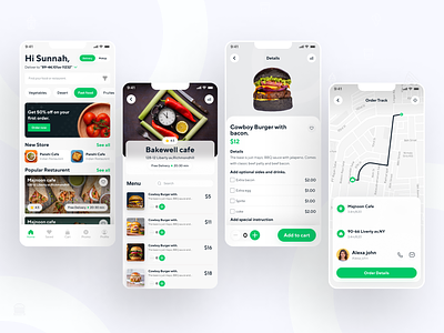 Food Delivery Mobile App Exploration apps burger burger order delivery apps delivery food design food delivery apps hellodribbble minimal mobile apps online food delivery apps ordering food restaurent food apps service ui uiux
