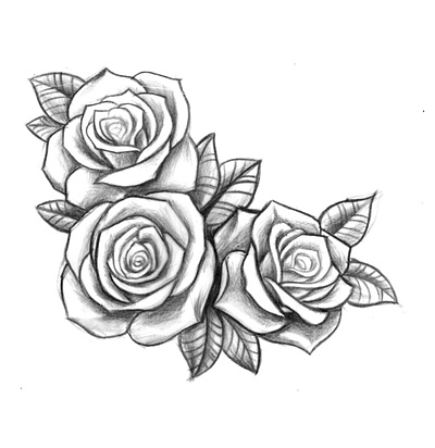 Тату-рисунок графика дизайн иллюстрация карандаш рисунок тату цветы эскиз