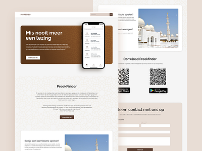 PreekFinder Website Redesign interface design islamic design islamic web design ui ui design web design web redesign website design