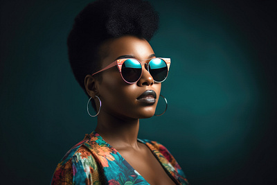 Stylish woman with sunglasses