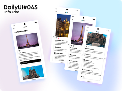 Daily UI Challenge #045 || Info Card branding dailyui design graphic design iillustration illustration logo ui vector web design