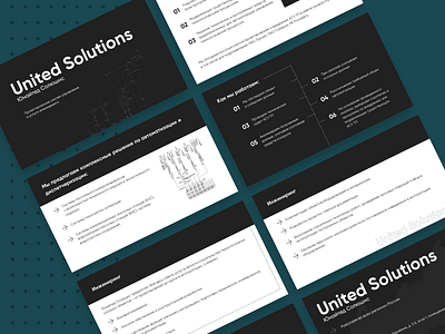 Media kit. Presentation United Solutions branding design media kit presentation ui uiux ux web web design