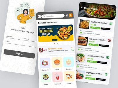 Restaurant App best app best ui cart page online food online restaurant restaurant app restaurant app ui splash ui ui design