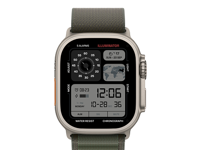 Apple watch face inspired by Casio apple watch casio casio theme watch face watch ios watch teheme