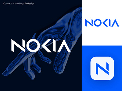 Nokia Logo Redesign Concept branding design graphic design icon logo typography vector