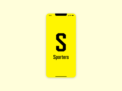 DailyUI #093 Splash Screen black daily ui dailyui mobile sport sports ui yellow