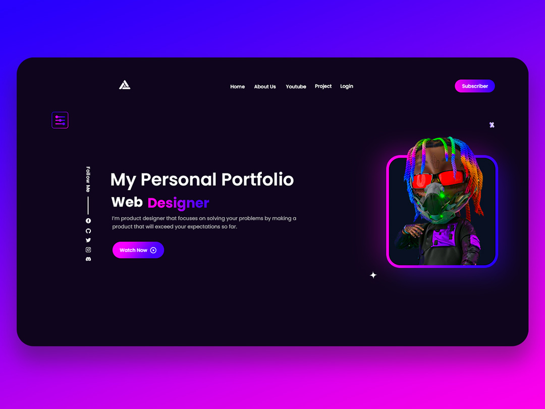 Animated Portfolio Website by Animation Coding on Dribbble