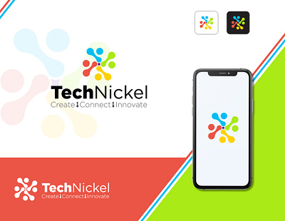 TechNickel Logo (Available for sale) brand identity branding design flat logo graphic design iconic logo illustration logo logo design logomark minimalist logo tech icon tech logo