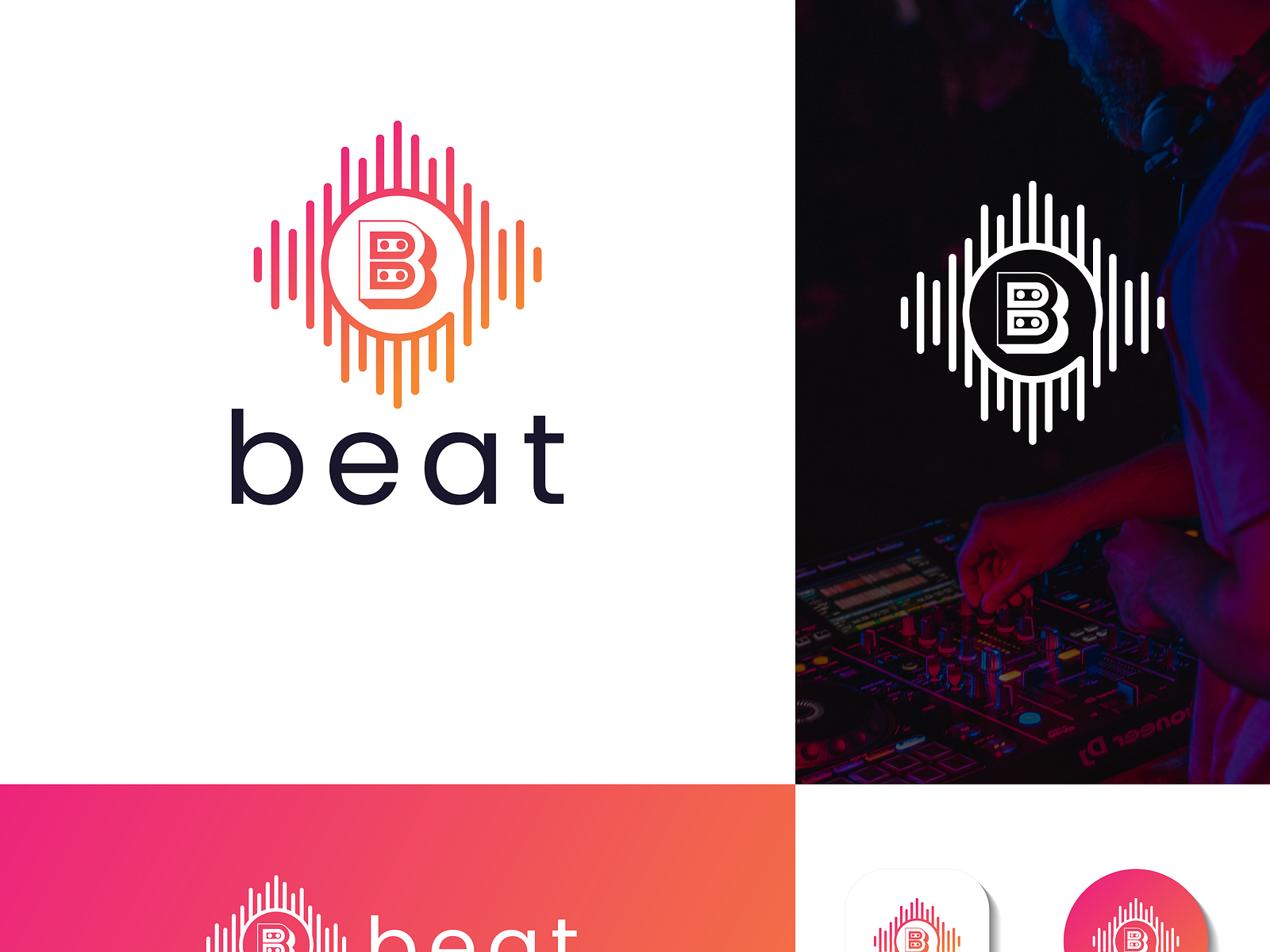 Beat Music Logo by Hammed Jamil on Dribbble