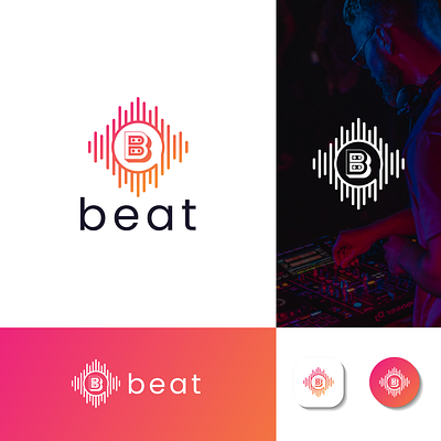 Beat Music Logo beatlogo creativelogo design graphic design logo logodesign logomark music musicbrand