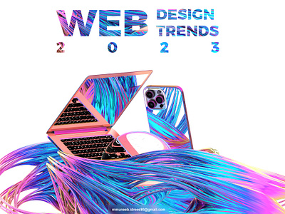 WEB Design Trends 2023 3d branding design figma illustration trends web web design web design trends 2023