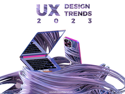 UX Design Trends 2023 3d figma illustration logo ui design ux ux design ux design trends 2023