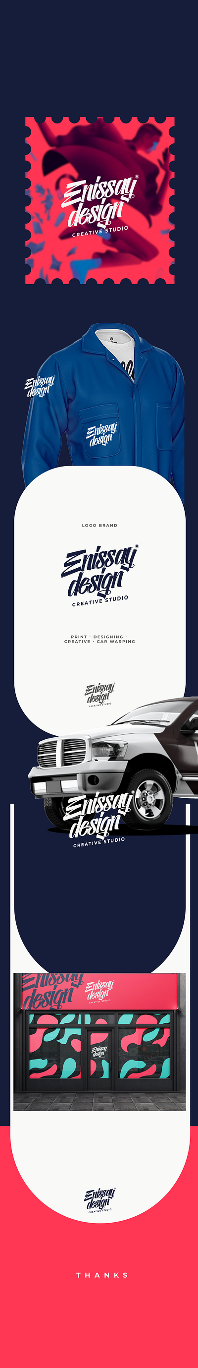 Enissay_agency branding design graphic designer illustration kuwait typography usa