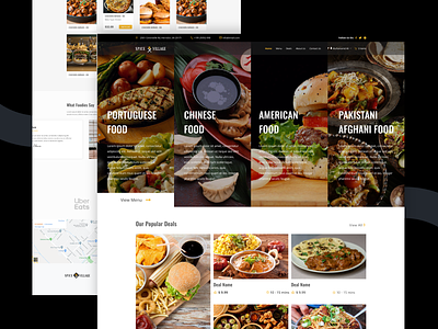 Online Food Website design adobexd design figma food foodlandingpage foodwebsite illustration interaction design logo ui uidesign user interface design ux research