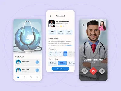 Telemedicine App app care community engagement concultation consultation design doctor doctor app doctor appointment healthcare healthcare app medical medical app mobile app design telehealth telemedicine telemedicine mobile app ui ux video call