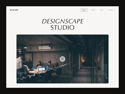 About us - DSCAPE ARCHITECTURE animation concept design graphic design illustration logo minimalism ui visual design webdesign