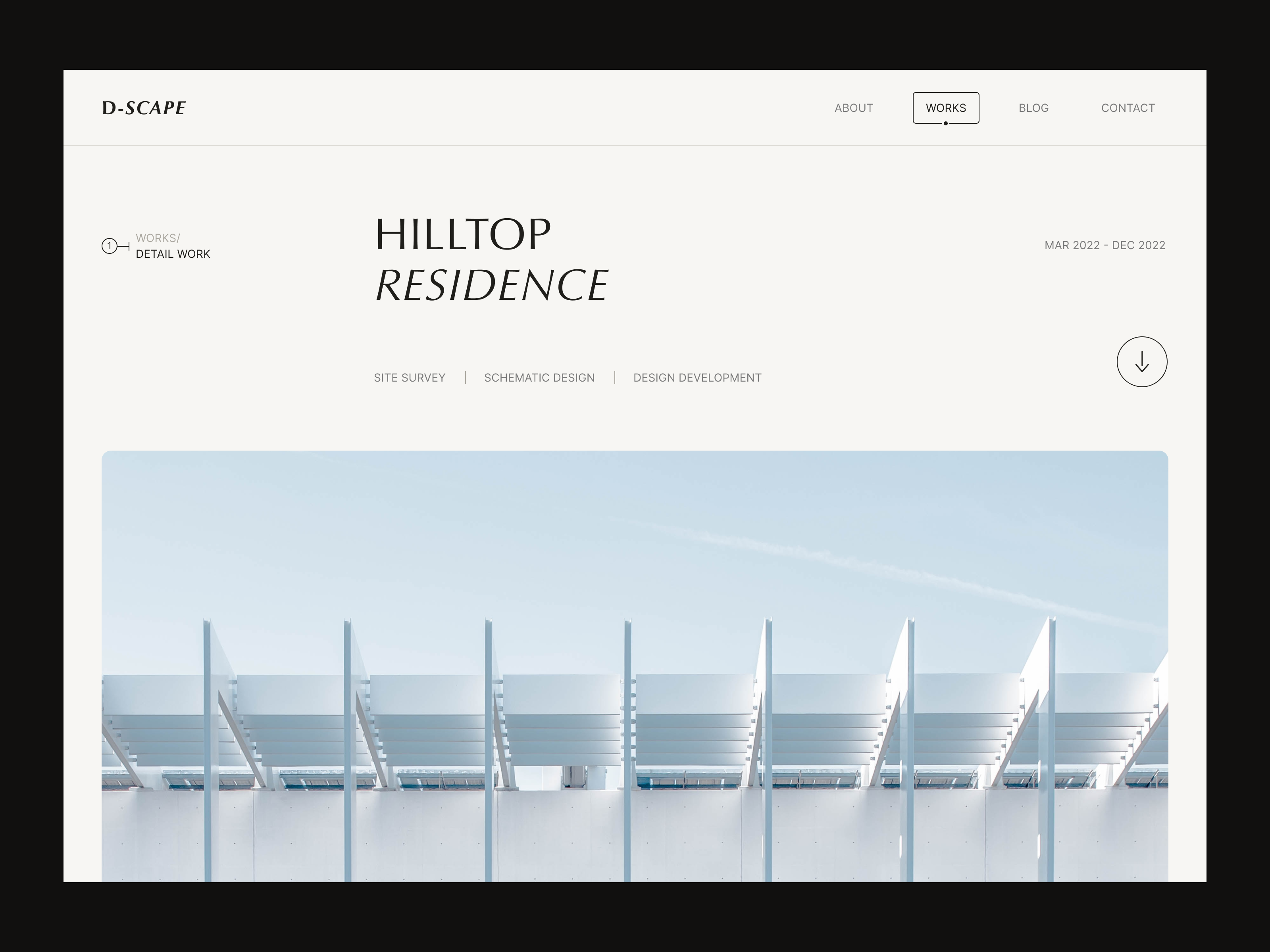 Work & Blog - DSCAPE ARCHITECTURE animation concept design graphic design illustration minimalism ui visual design webdesign