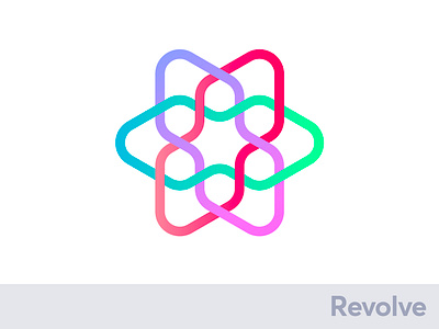 Revolve - Logo Concept v4 bitcoin brand identity design branding craft creative logo crypto energy flow host logo logo design mining power server star visual identity design