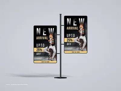 Fashion Advertising Stand Board Banner advertise advertising banner advertising signage business stand banner clean fashion fashion advertising fashion marketing illustration template logo marketing modern poster promotion rollup design signage banner signage template simple banner stand banner stand board banner