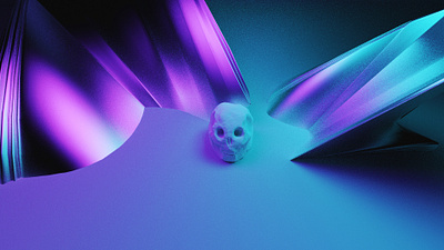 Skull 3d abstract blender deform design skull
