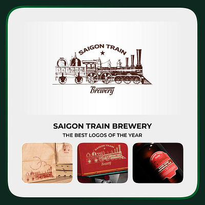 SAIGON TRAIN Brewery branding design graphic design illustration logo media design typography